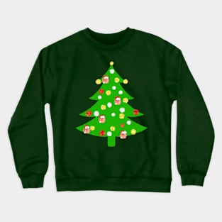 Christmas Tree with Poms Crewneck Sweatshirt